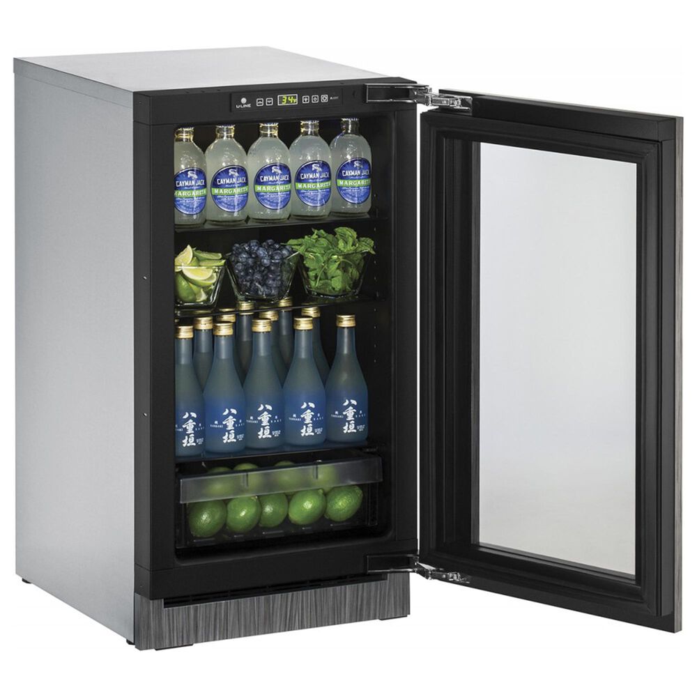 U-Line 3.6 Cu. Ft. Glass Compact Refrigerator - Panel Sold Separately, , large