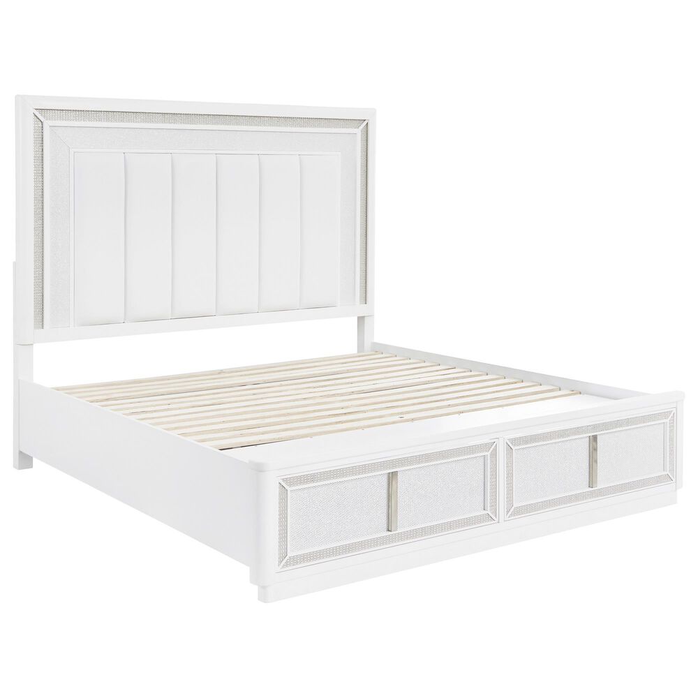 Millenium Chalanna 4-Piece California King Bedroom Set in White Lacquer, , large