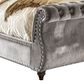 Furniture of America Earnest Queen Upholstered Bed in Gray, , large
