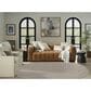 Nourison Courtyard Ivory and Silver 6" x 9" Oval Indoor/Outdoor Area Rug, , large