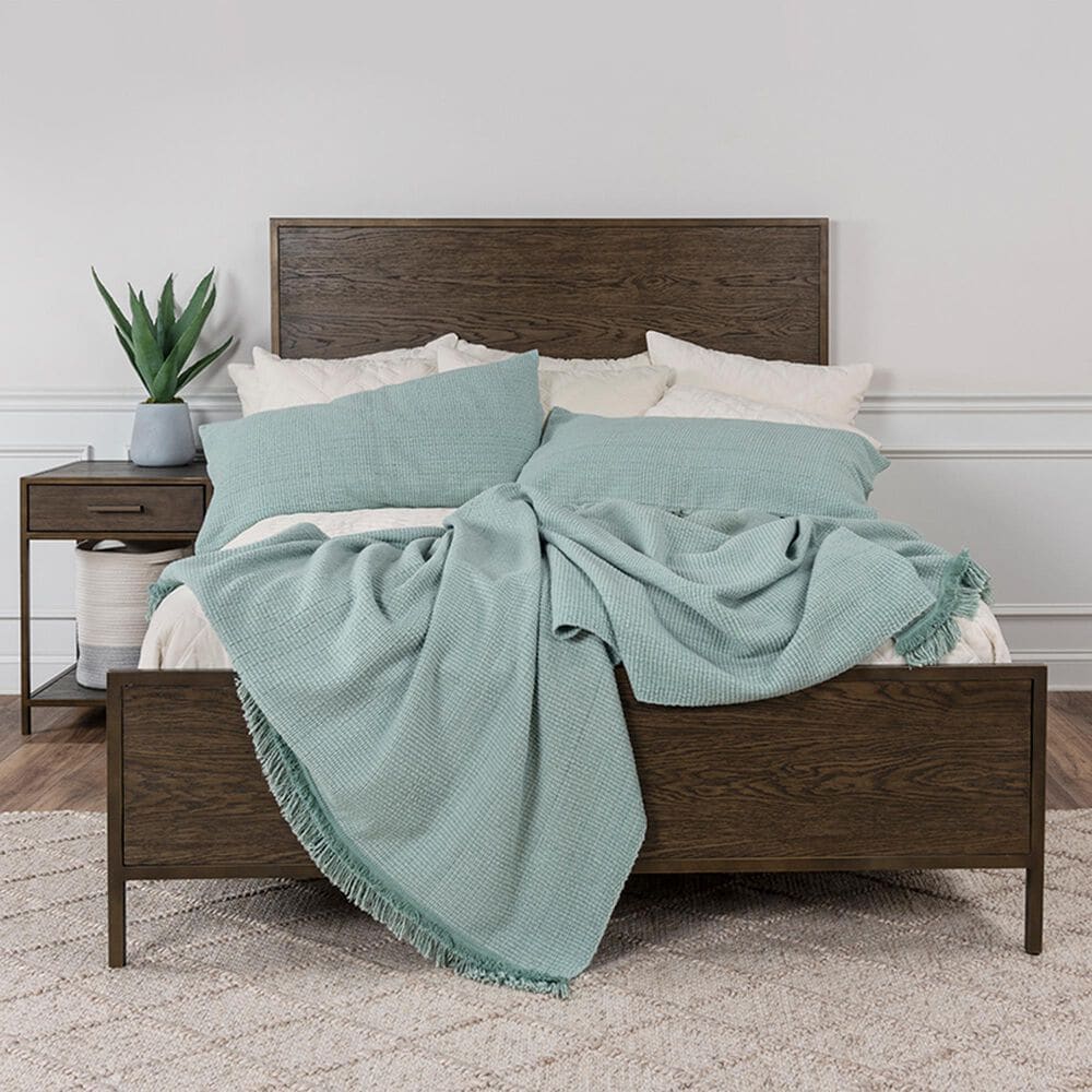 Rizzy Home Donny Osmond 3-Piece Twin Wedding Blanket in Teal, , large