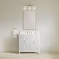 37B Fenwick 36" Single Bathroom Vanity in Bright White with Glossy White Composite Stone Top and Backsplash, , large