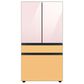 Samsung Bespoke 4-Door French Door Refrigerator Bottom Panel in Sunrise Yellow Glass, , large
