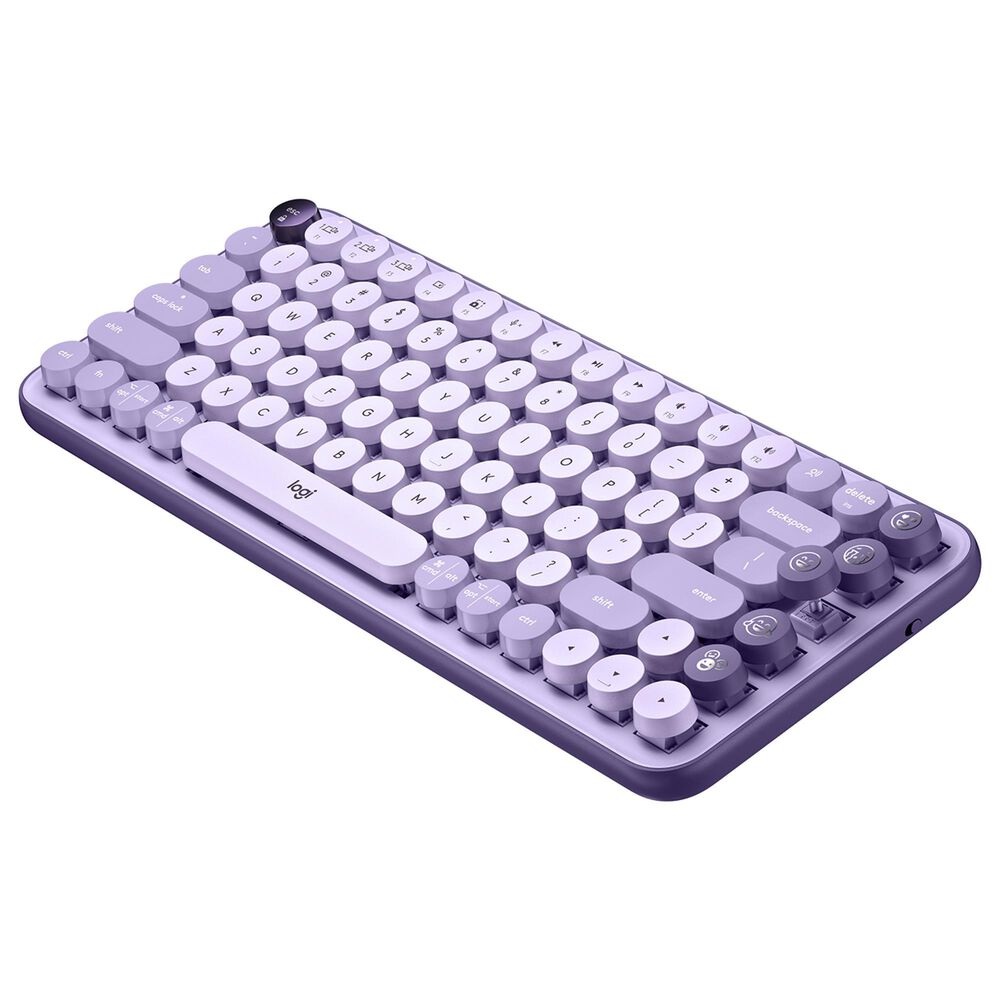Logitech POP Keys Mechanical Wireless Keyboard with Customizable Emoji Keys in Cosmos, , large