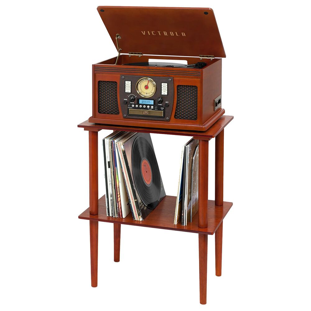 Victrola The Navigator Record Player with Stand in Mahogany, , large