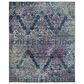 Safavieh Aria Damask 9" x 12" Blue and Multicolor Area Rug, , large