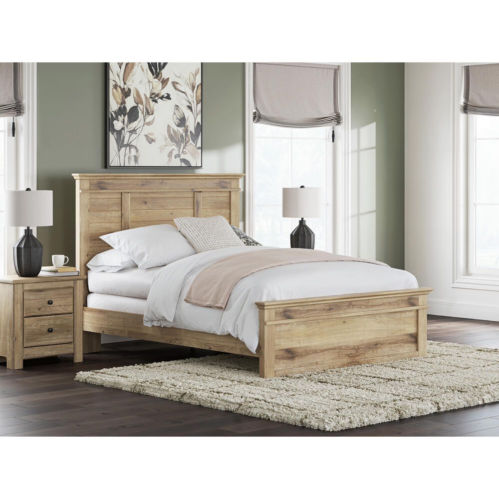 Ashley Makidern 2-Piece Queen Panel Bedroom Set in Natural Brown, , large