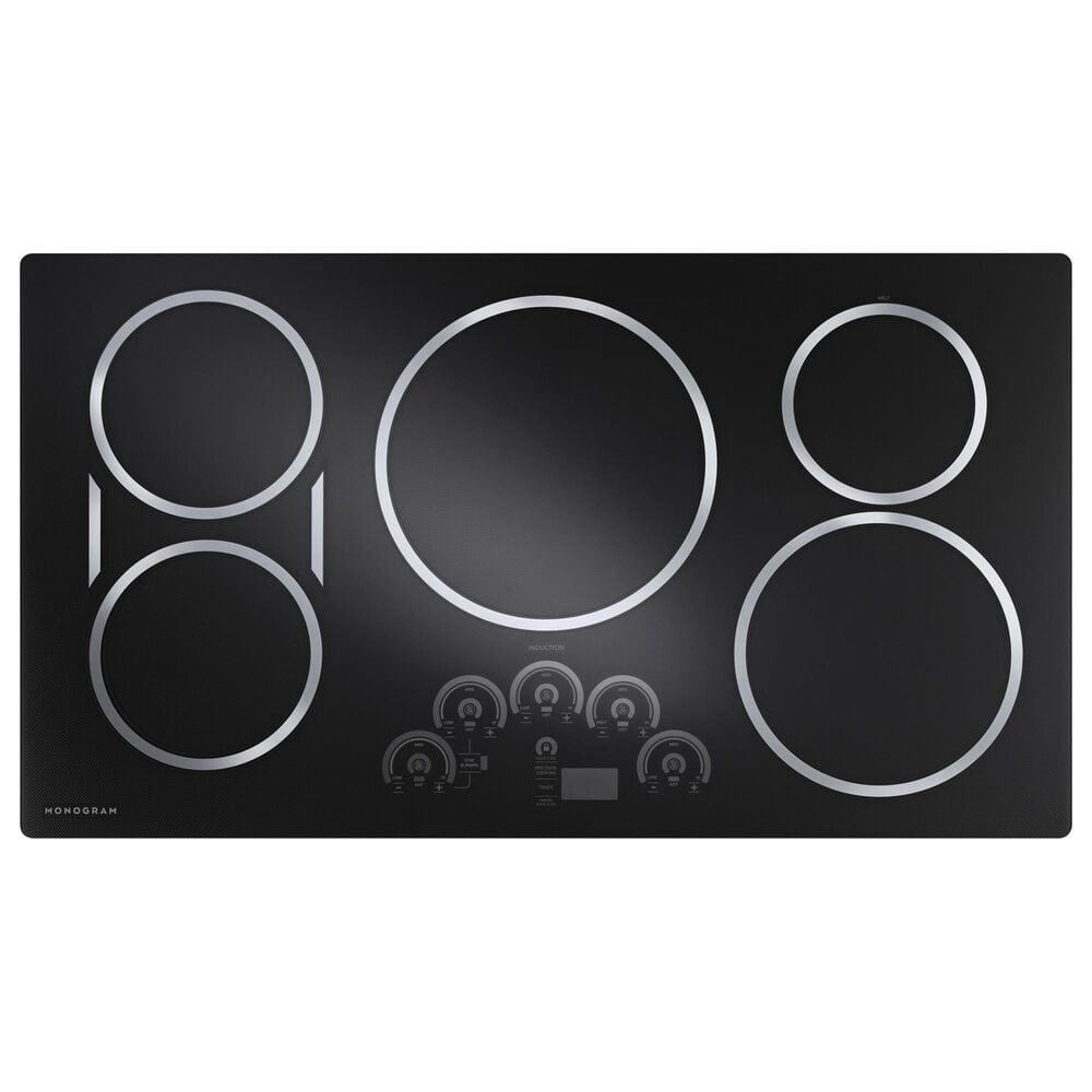 Monogram 36" Induction Cooktop with 5 Cooking Zones in Black Graphite, , large