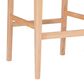 Linon Home Decor Cadence Bar Stool in Natural (Set of 2), , large