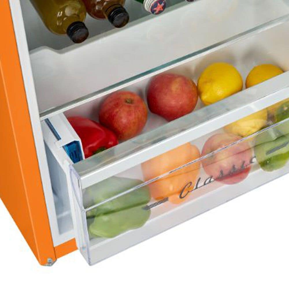 Unique Appliances Classic Retro 7.5 Cu. Ft. Top Freezer Refrigerator in Creamsicle Orange, , large