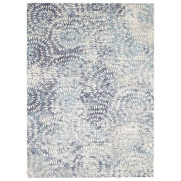 Drew and Jonathan Home Expressions Imprinted 91671-60110 2" x 3" Aqua Scatter Rug, , large