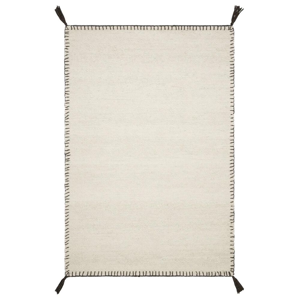 Loloi Oakdell OAK-01 5" x 7"6" White Area Rug, , large