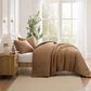 Trade Linker 3-Piece Queen Waffle Down Alternative Comforter Set in Rust, , large