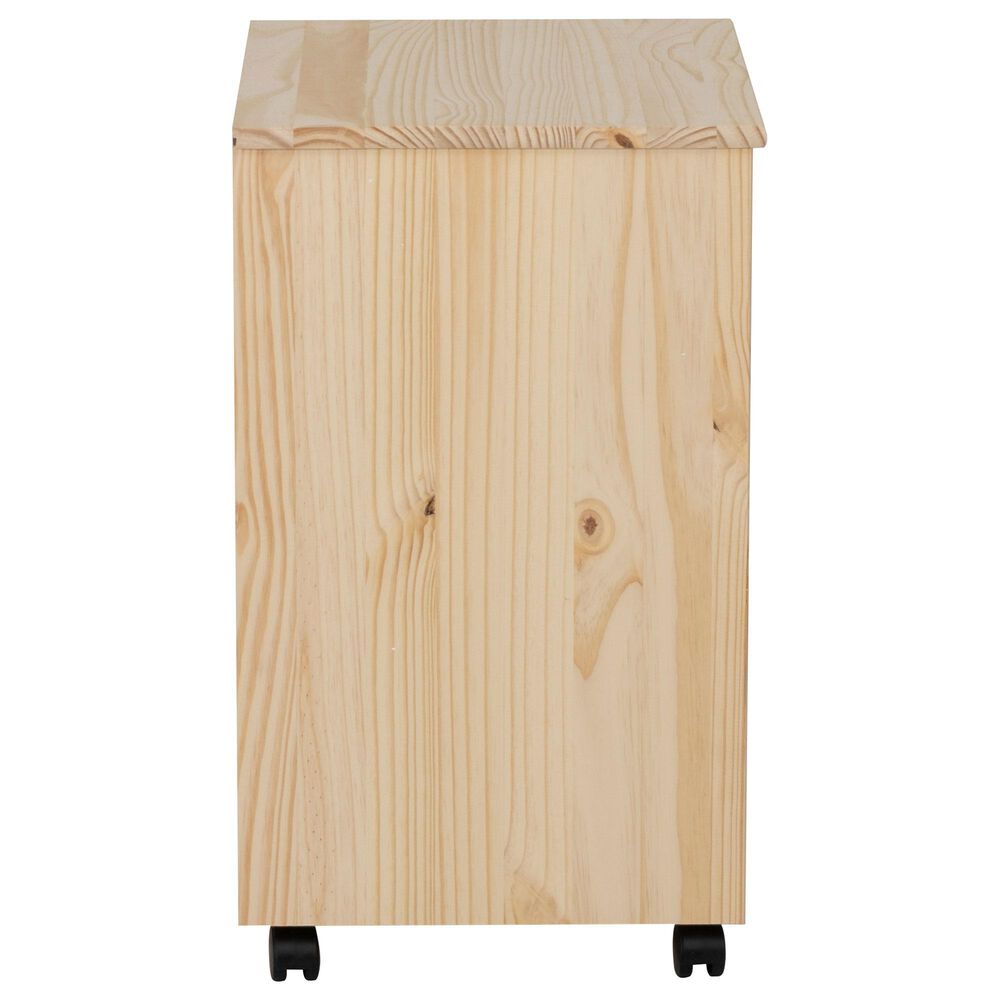 Linon Home Decor Cary 6-Drawer Wide Rolling Cart in Unfinished, , large