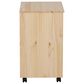 Linon Home Decor Cary 6-Drawer Wide Rolling Cart in Unfinished, , large