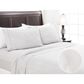 4-Piece Queen Solid Embroidered Sheet Set in Taupe Gray, , large