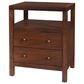 Butler Specialty Company Nora 2 Drawer Nightstand with Open Shelf in Walnut, , large