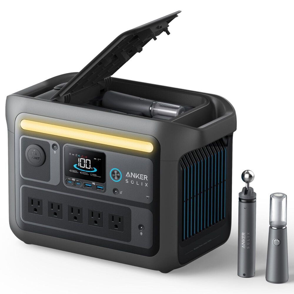 Anker Solix C800X Portable Power Station in Black, , large