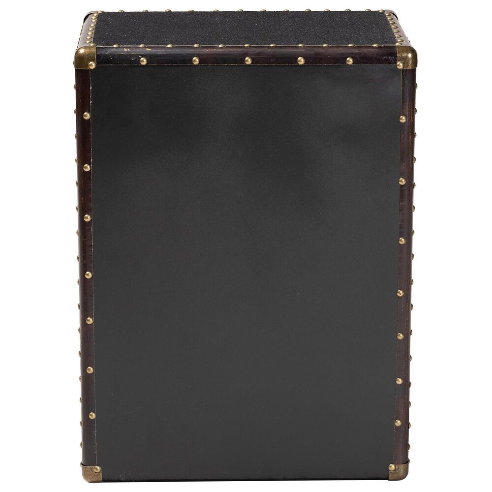 Baxton Studio Jaelyn 4-Drawer End Table in Black, , large