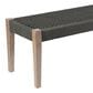 Armen Living Rhett Patio Bench in Charcoal, , large
