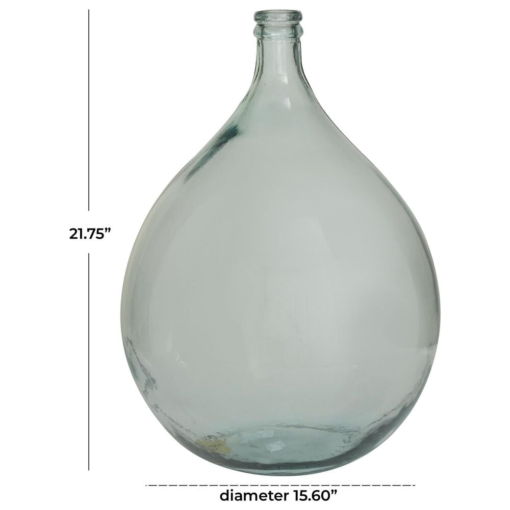 Maple and Jade Spanish Bottle Neck Decorative Vase in Tinted Light Blue, , large