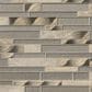 MS International Champagne Brown 12" x 12" Glass and Stone Mosaic Sheet, , large