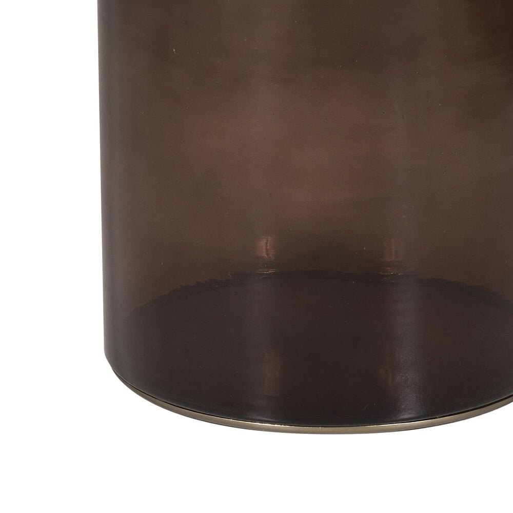 Vanguard Furniture Mia Spot Table with Glass Top in Sienna, , large