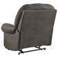 Ashley Camera Time Zero Manual Wall Recliner in Gunmetal, , large