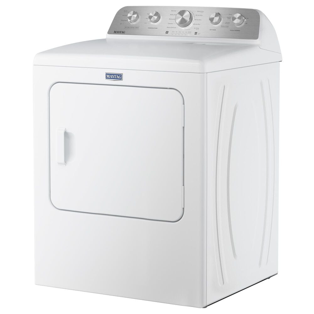Maytag 7 Cu. Ft. Front Load Electric Dryer with Pet Pro Option in White, , large