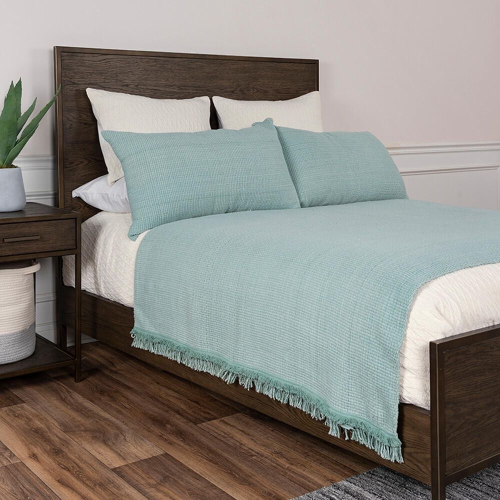 Rizzy Home Donny Osmond 3-Piece Twin Wedding Blanket in Teal, , large