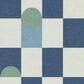 Balta Rugs Efraim Checkered 5"3" x 7" Blue Area Rug, , large