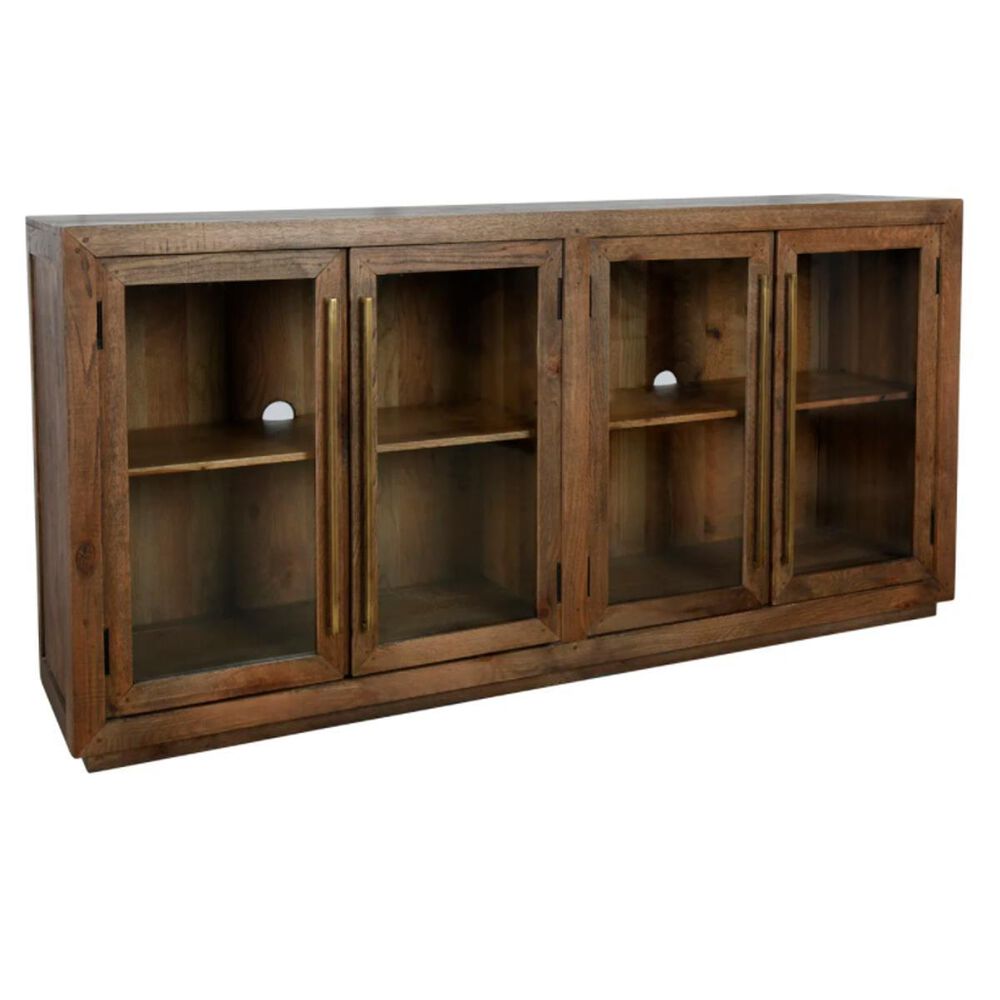 Classic Home Bradley 4-Door Console in Brown, , large