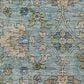 Dalyn Rug Company Silk Road Denim, Sky, Gray, Gold, Ivory and Fern 2"3" x 7"6" Runner, , large