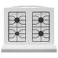 Amana 30" Freestanding Gas Range with Bake Assist Temps in White, , large