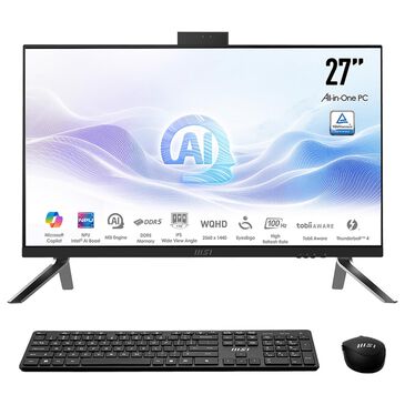 MSI 27" Modern AM273Q All-in-One Desktop | Intel Core Ultra 7 155H - 32GB RAM - Intel Graphics - 1TB SSD in Black, , large