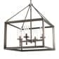Golden Lighting Smyth 4-Light Chandelier in Gunmetal Bronze, , large