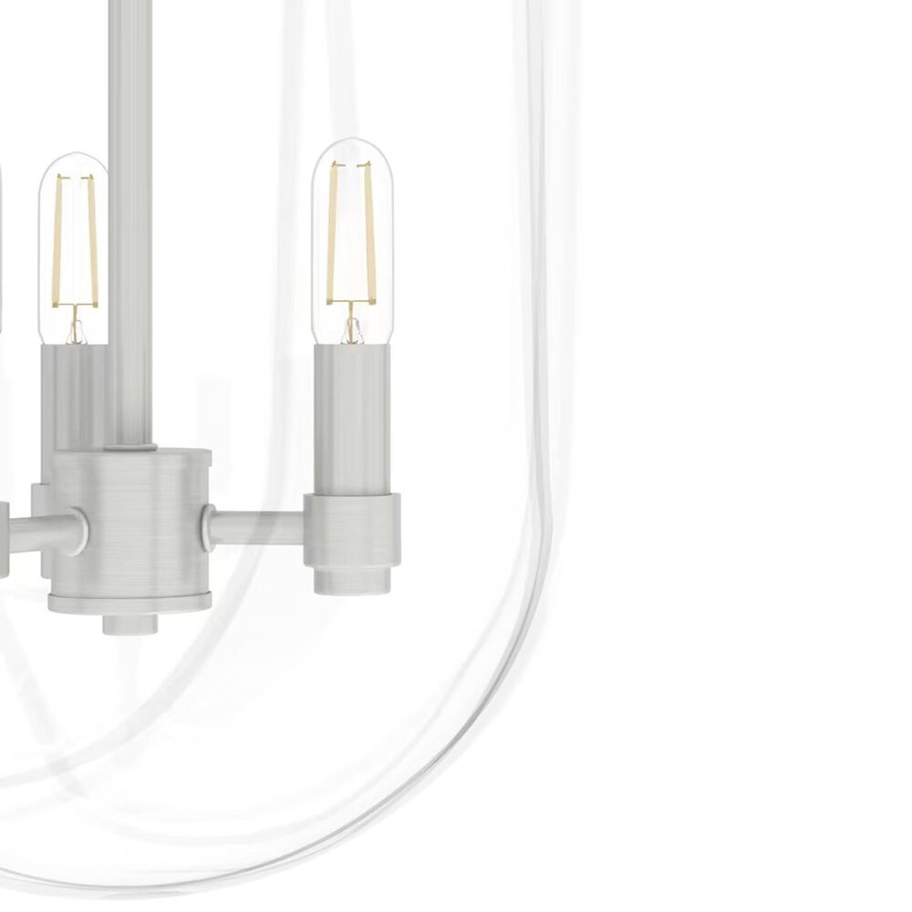 Hunter Sacha 3-Light Cloche Pendant in Brushed Nickel, , large