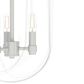 Hunter Sacha 3-Light Cloche Pendant in Brushed Nickel, , large