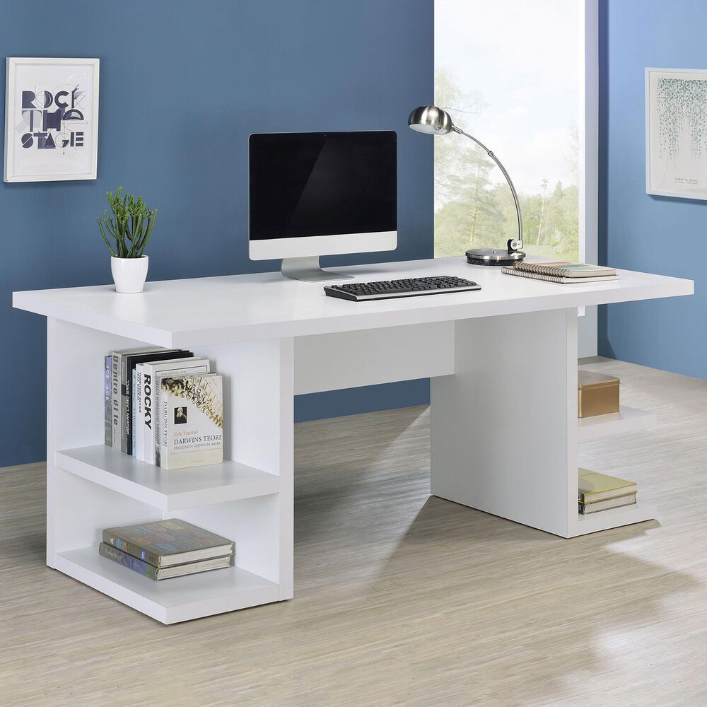 Coaster Alice Writing Desk in White, , large