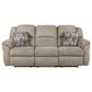 HomeStretch Newport Manual Reclining Sofa in Fawn, , large