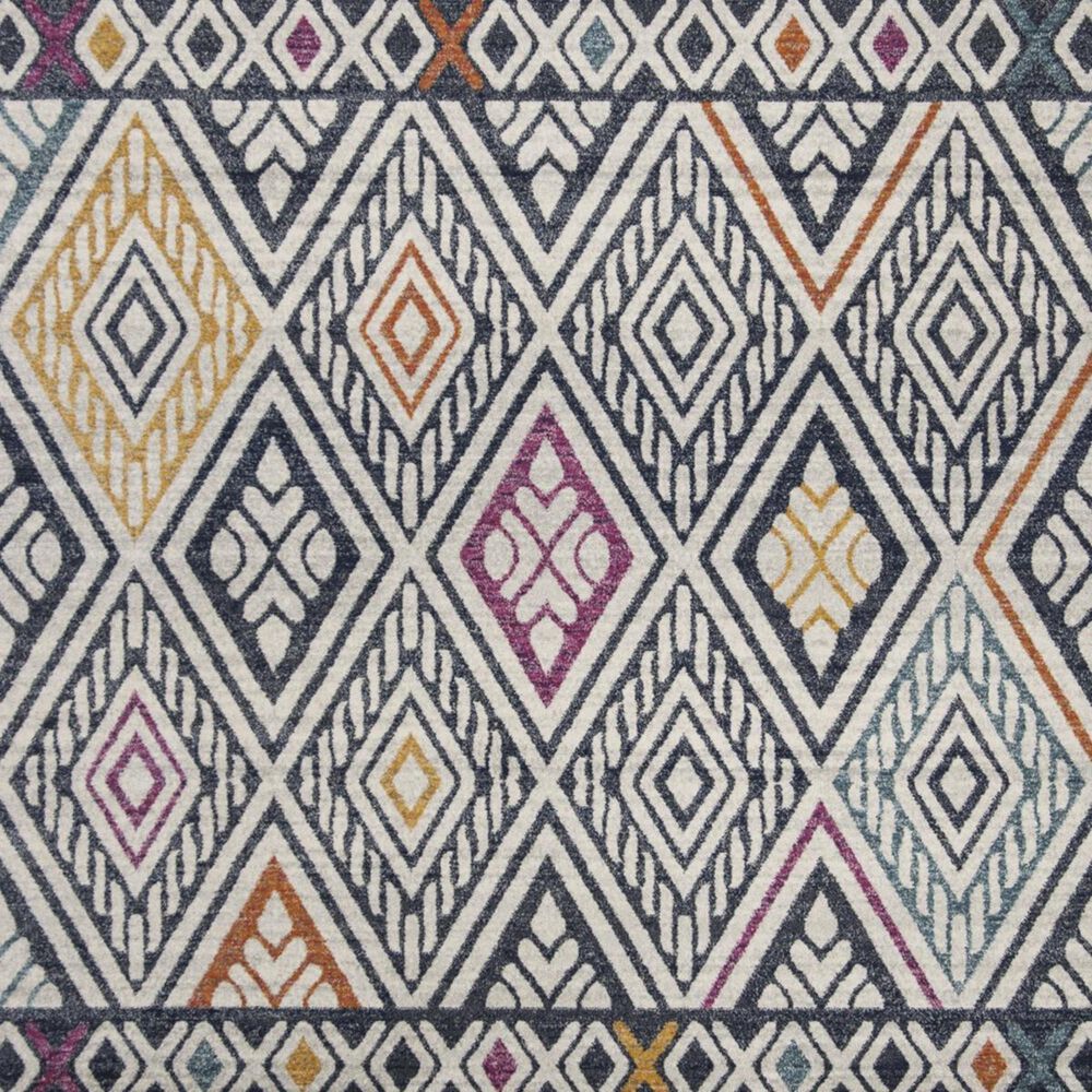 Safavieh Evoke EVK286N 5&#39;1&quot; x 7&#39;6&quot; Navy and Ivory Area Rug, , large