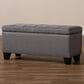 Baxton Studio Fera Storage Ottoman in Gray, , large