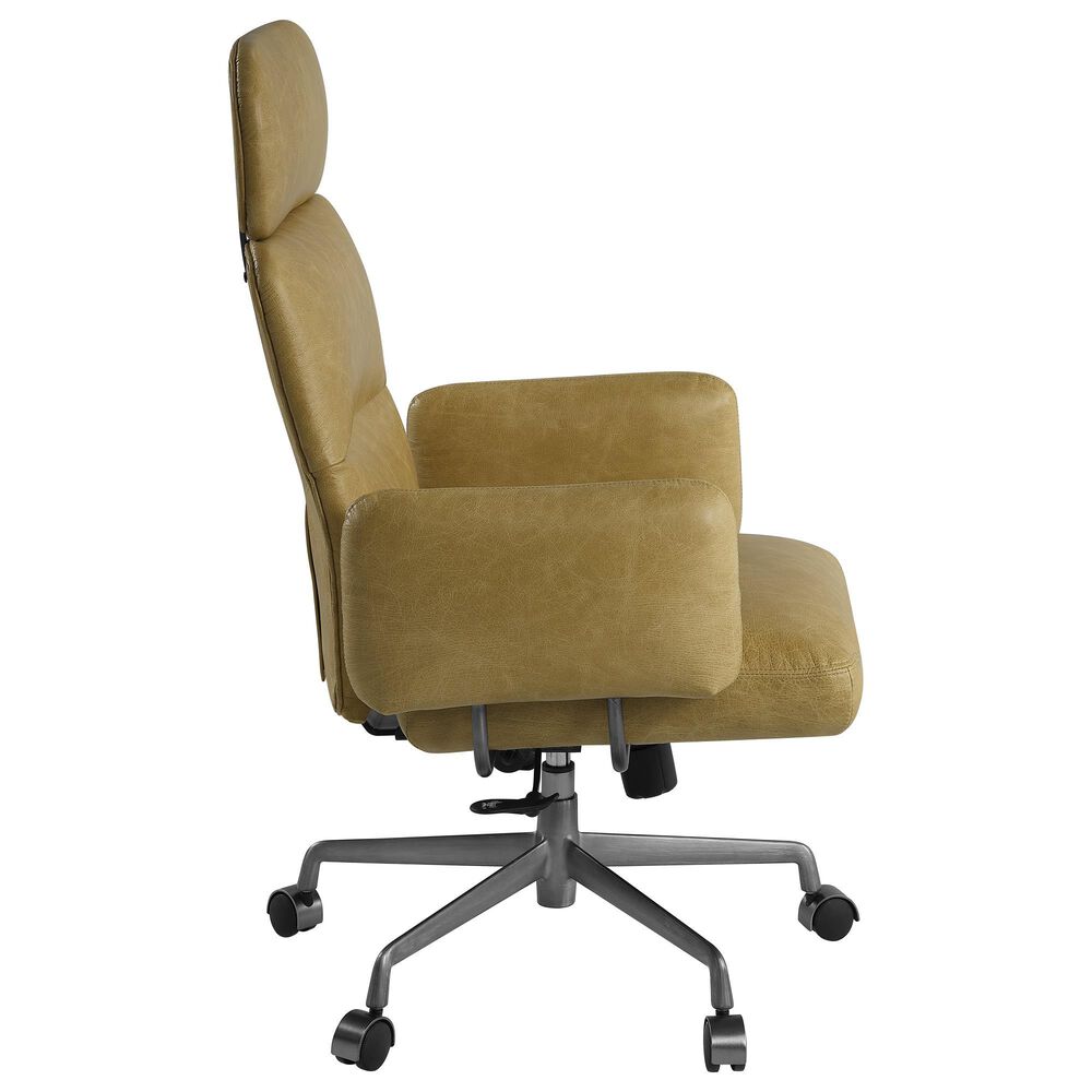 HOMLUX Davu Swivel Office Chair in Sahara Brown, , large