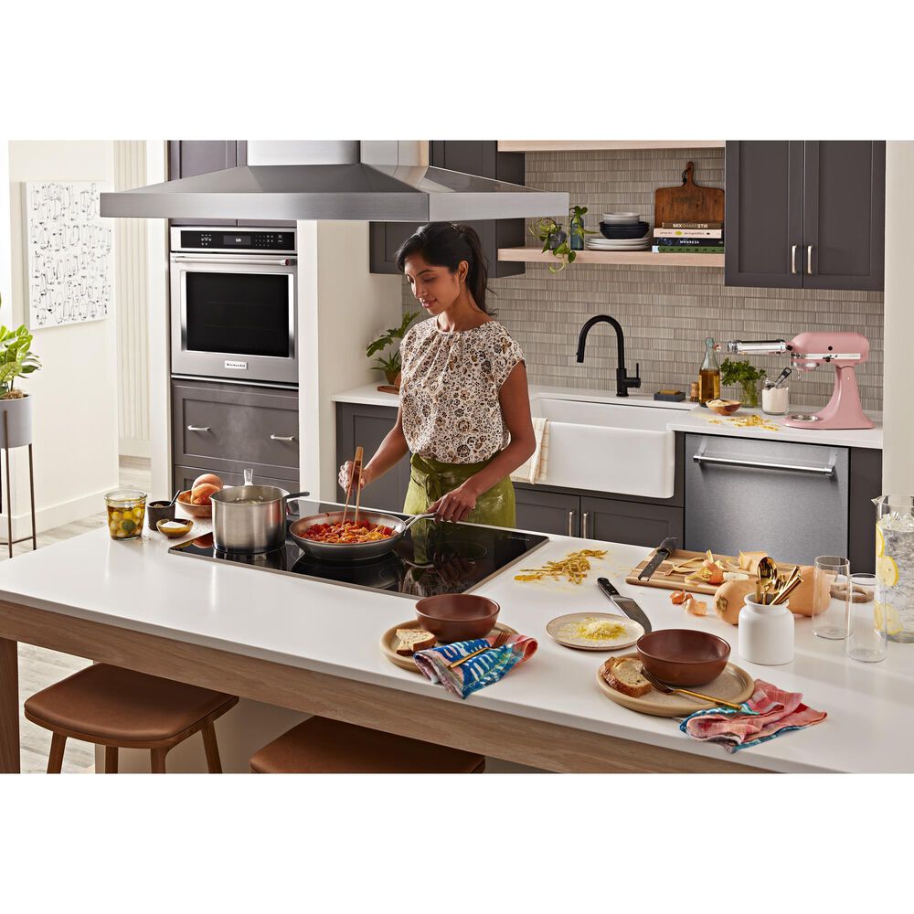 KitchenAid 30&quot; Built-In Electric Induction Cooktop in Stainless Steel, , large