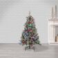The Gerson Company 4.5" Pine Artificial Christmas Tree with Multicolored LED Lights in Green, , large