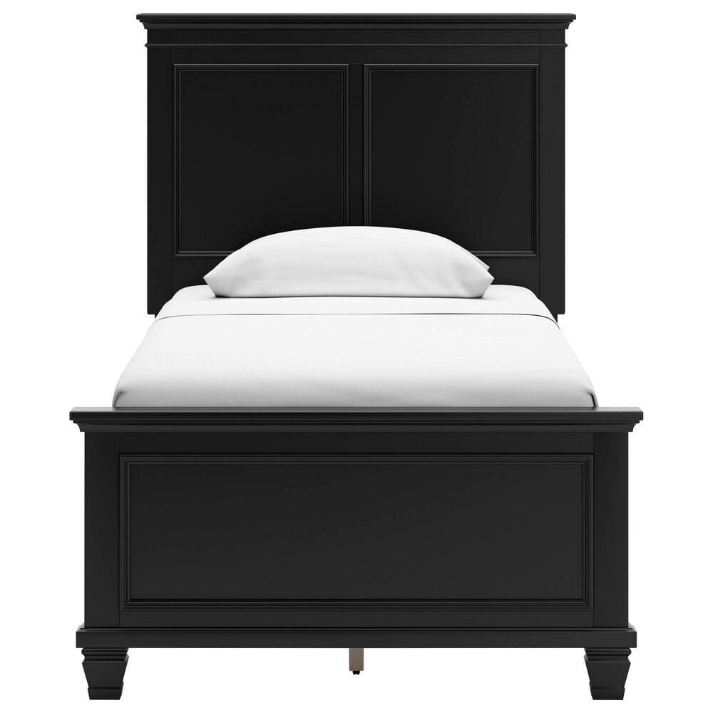 Ashley Lanolee Twin Panel Bed in Black, , large