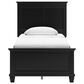 Ashley Lanolee Twin Panel Bed in Black, , large