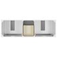 37B Fenwick 60" Double Bathroom Vanity in Bright White with Glossy White Composite Stone Top and Backsplash, , large