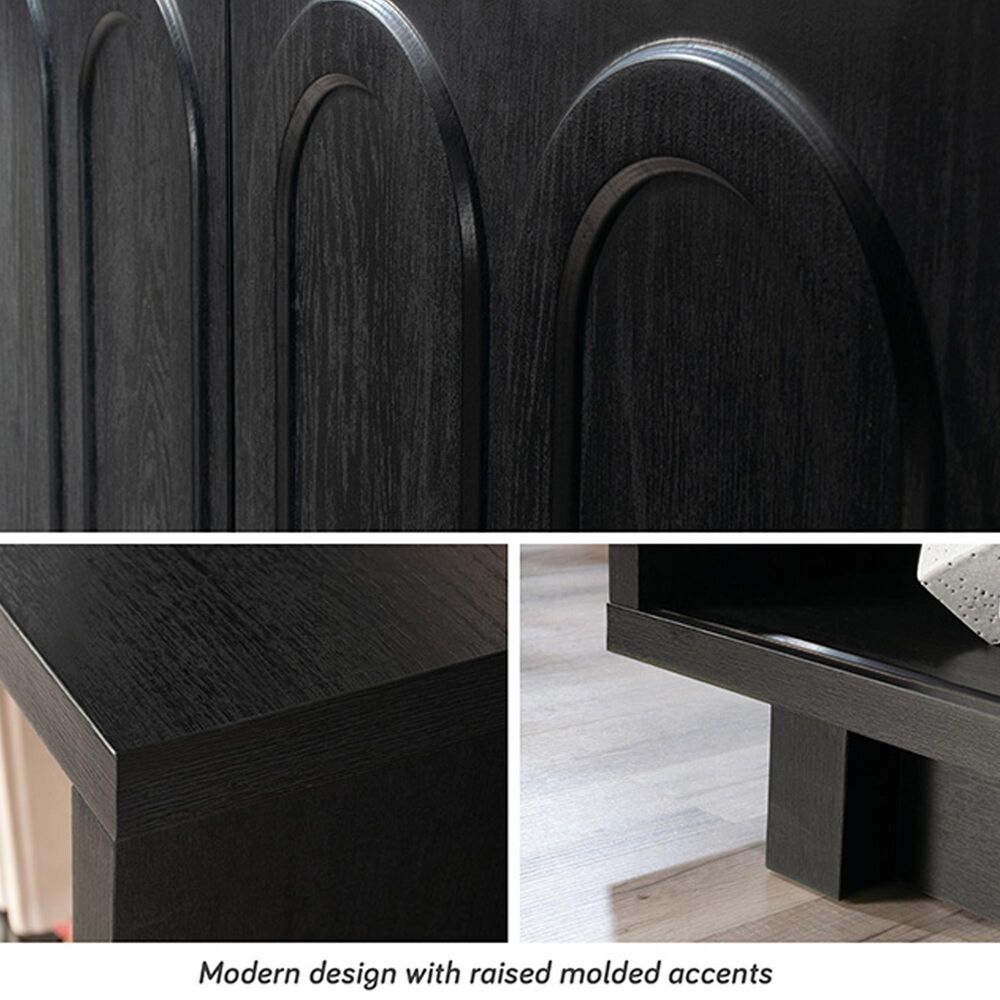 Sauder Select 70&quot; TV Stand in Raven Oak, , large