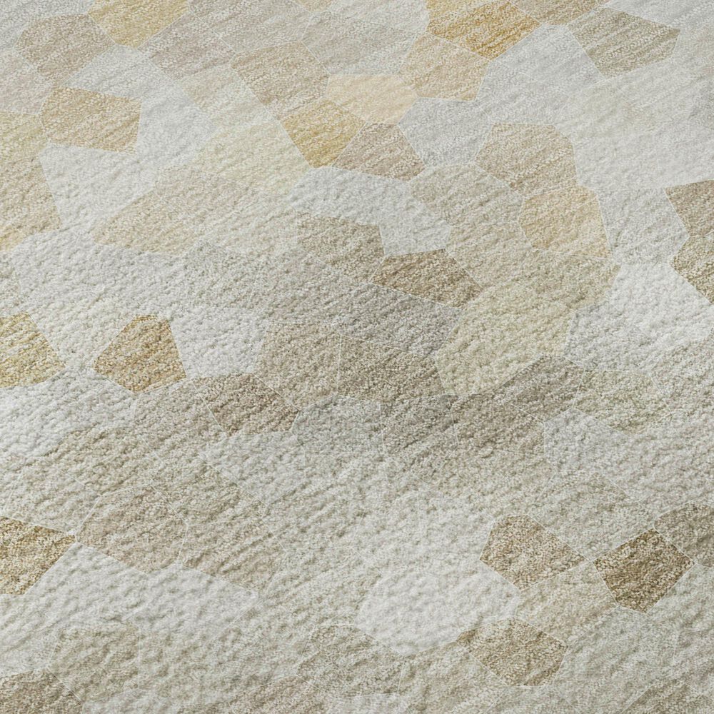 Dalyn Rug Company Kaleidoscope Putty 2'3" x 7'6" Indoor/Outdoor Runner, , large